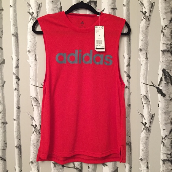 Tops - NWT Red Adidas Muscle Shirt.